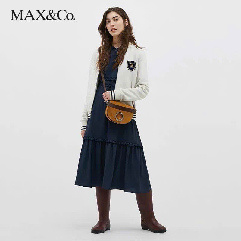 Váy đũi dài Max&Co màu navy