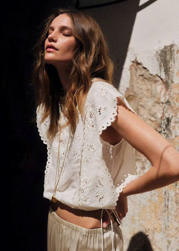 Áo Sezane Tamy blouse 2 màu