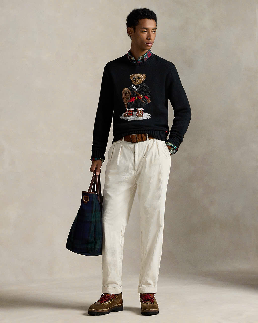 Áo len Polo Bear