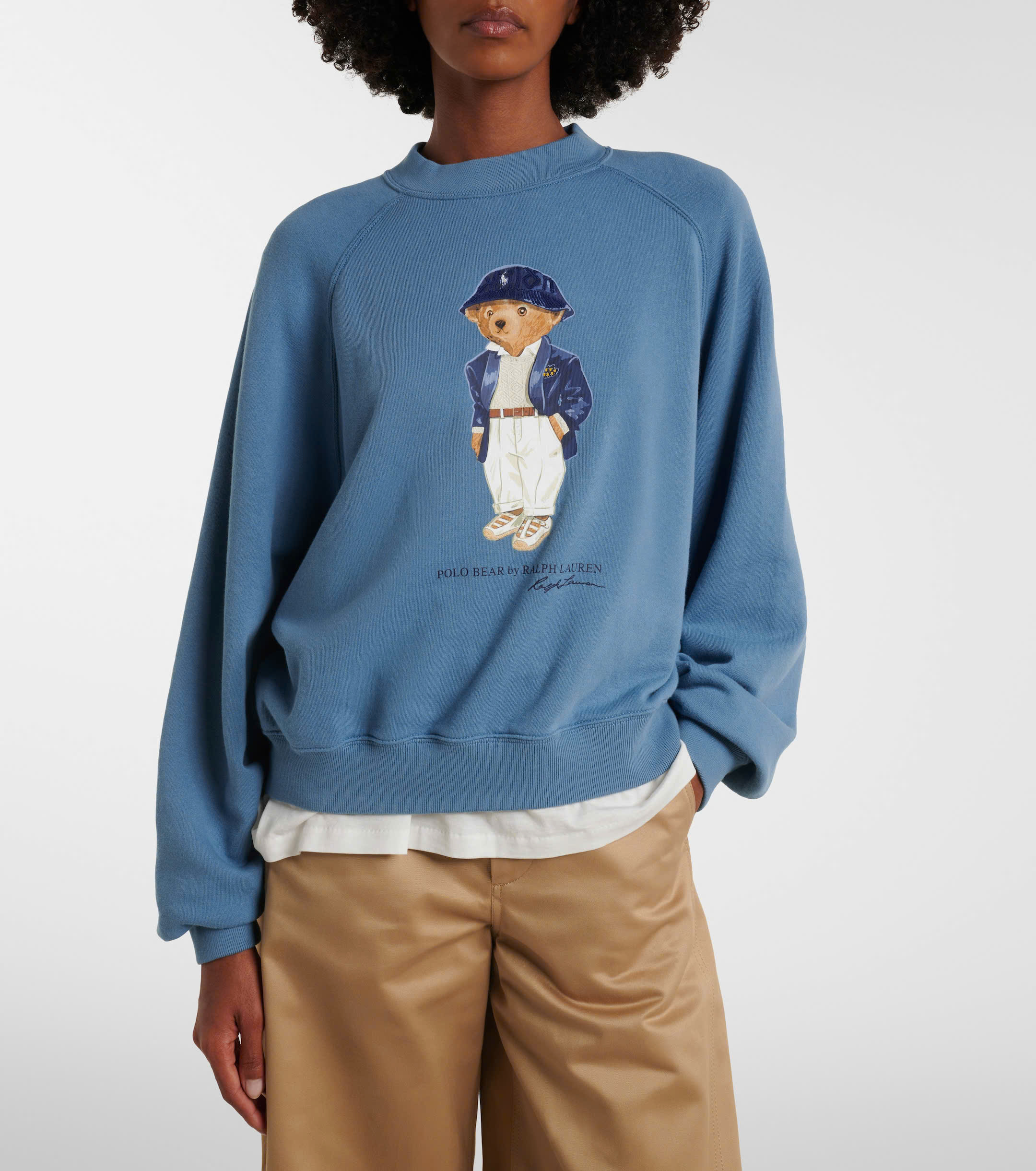 Áo nỉ pha trộn cotton Polo Bear