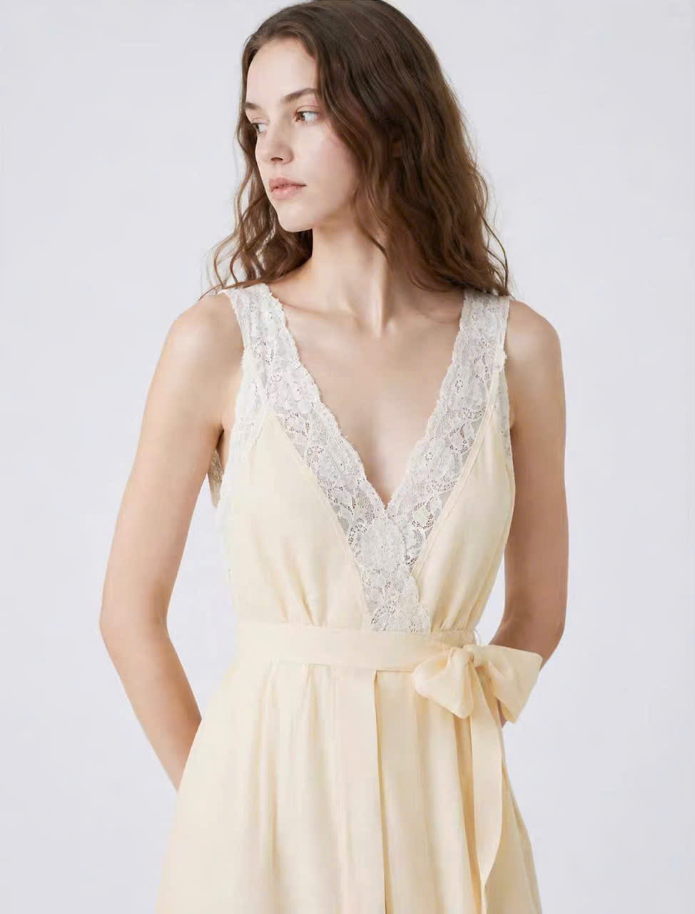 VÁY MAXI VẢI LANH VIỀN