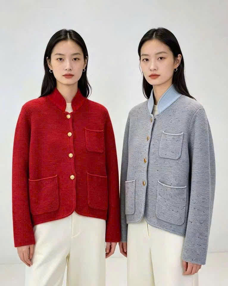 Áo khoac cổ trụ Loro Piana 4 màu