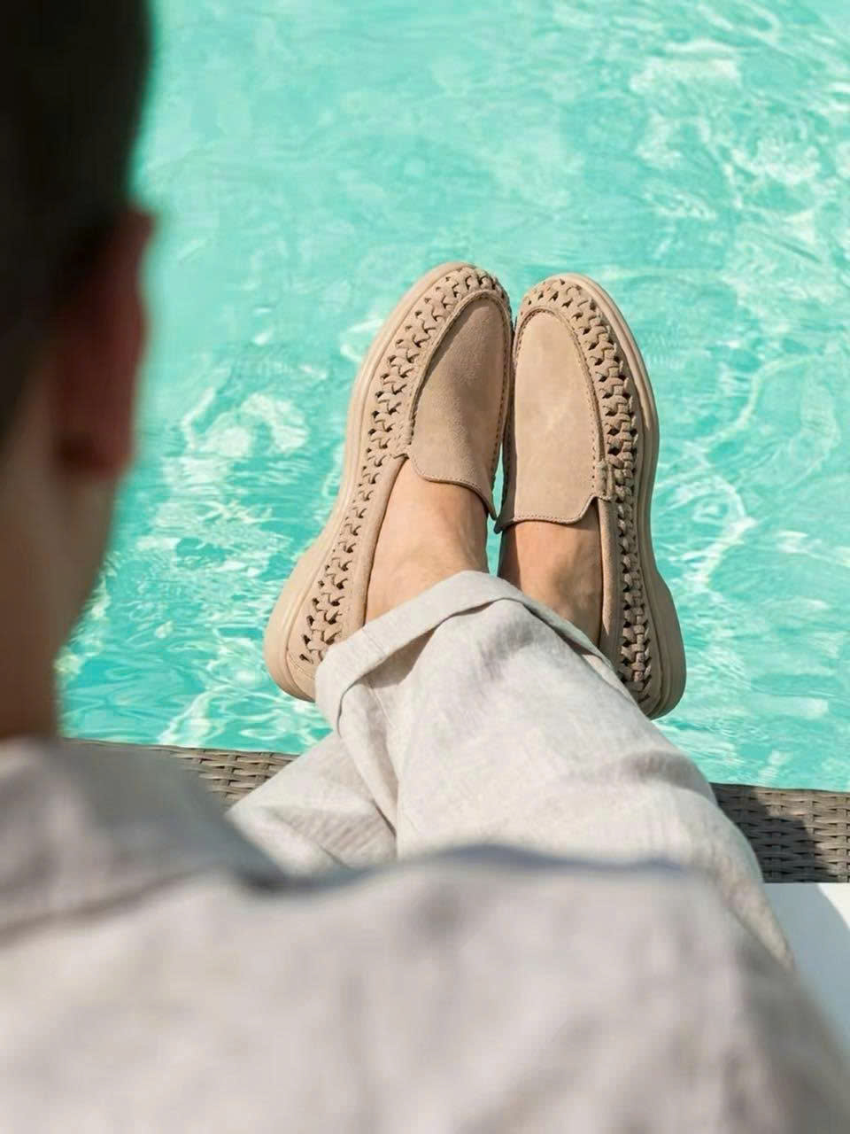 Loafer Loro Piana Summer Walk suede Dijon
