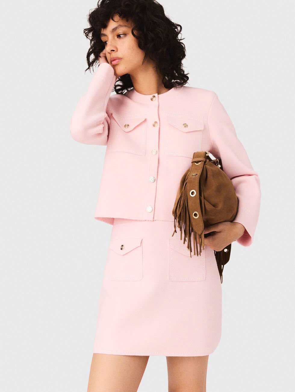 ÁO CARDIGAN NGẮN ĐƯỢC MAY TRÊN