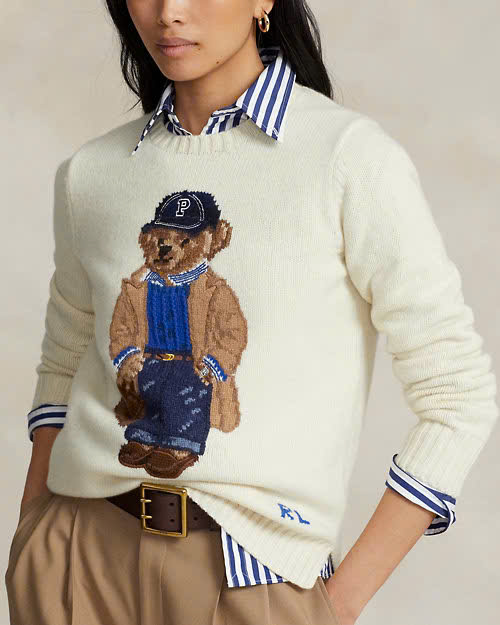 Áo len pha len Polo Bear