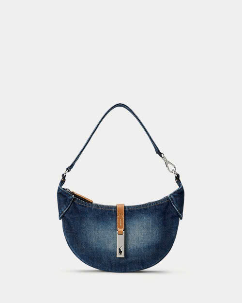 Túi đeo vai mini Polo ID Denim