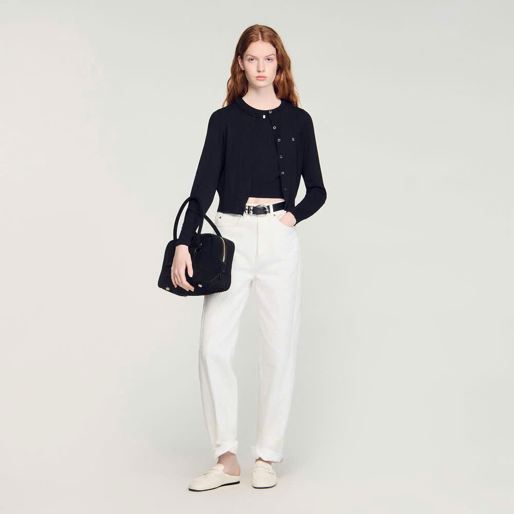 ÁO KHOÁC CARDIGAN NGẮN CỔ TRÒN