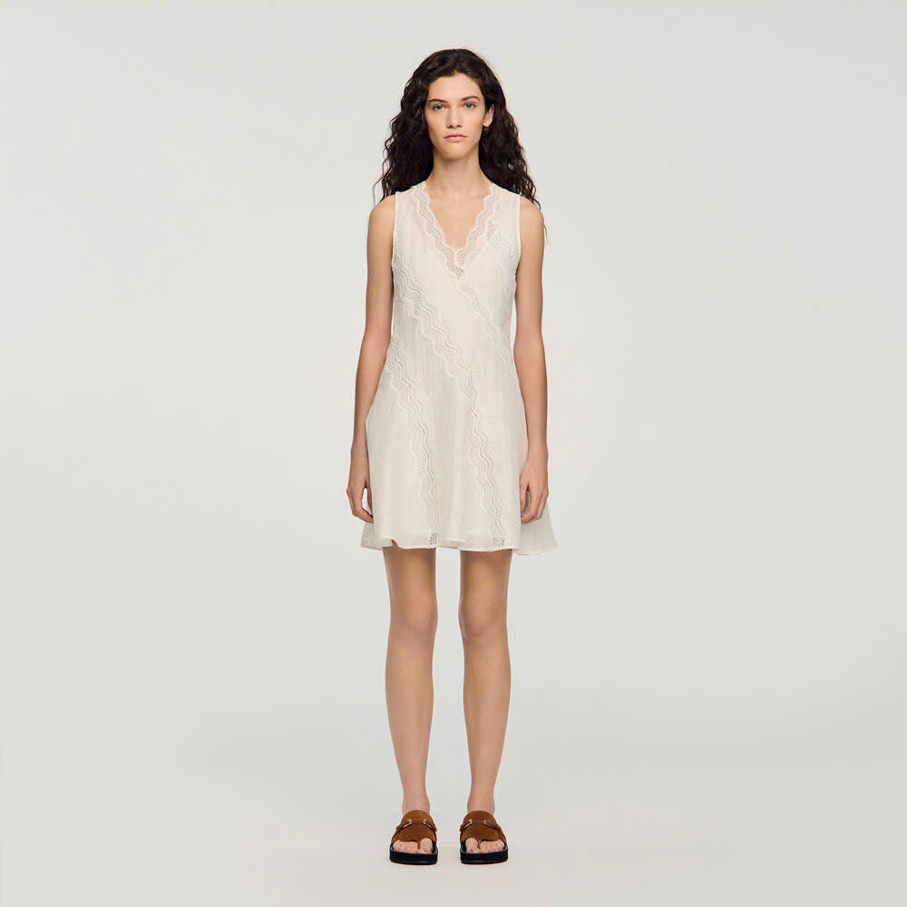 ĐẦM NGẮN BẰNG VẢI LINEN CẮT MAY
