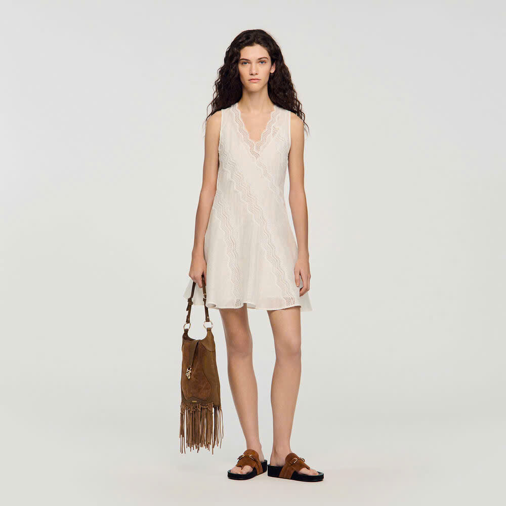 ĐẦM NGẮN BẰNG VẢI LINEN CẮT MAY