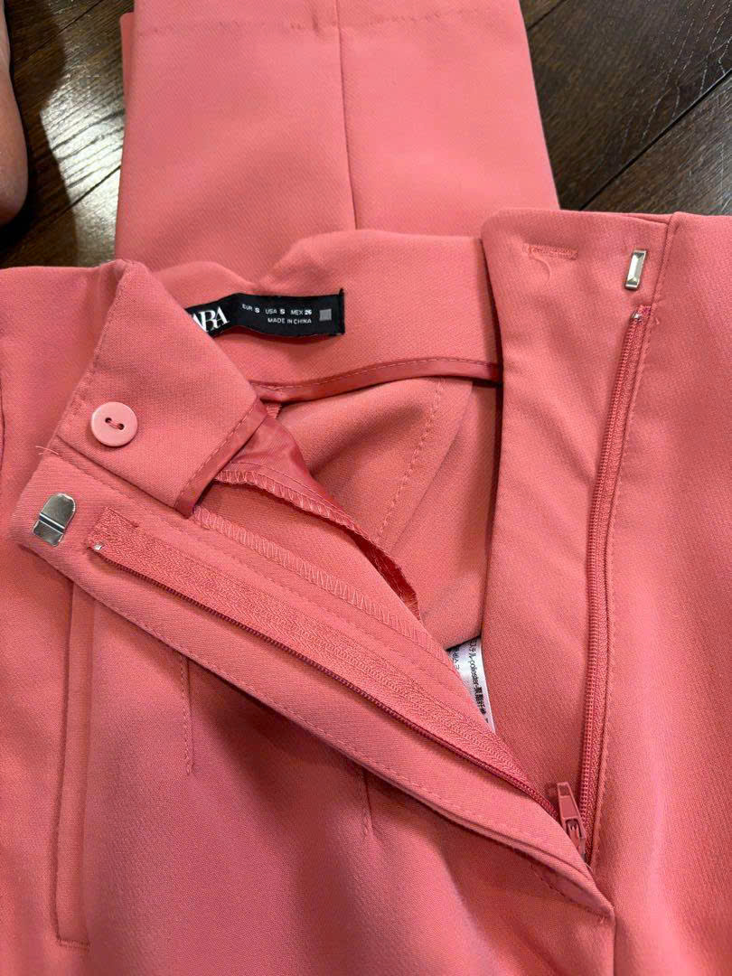 Quần baggy Zara màu vỏ đỗ dư xịn