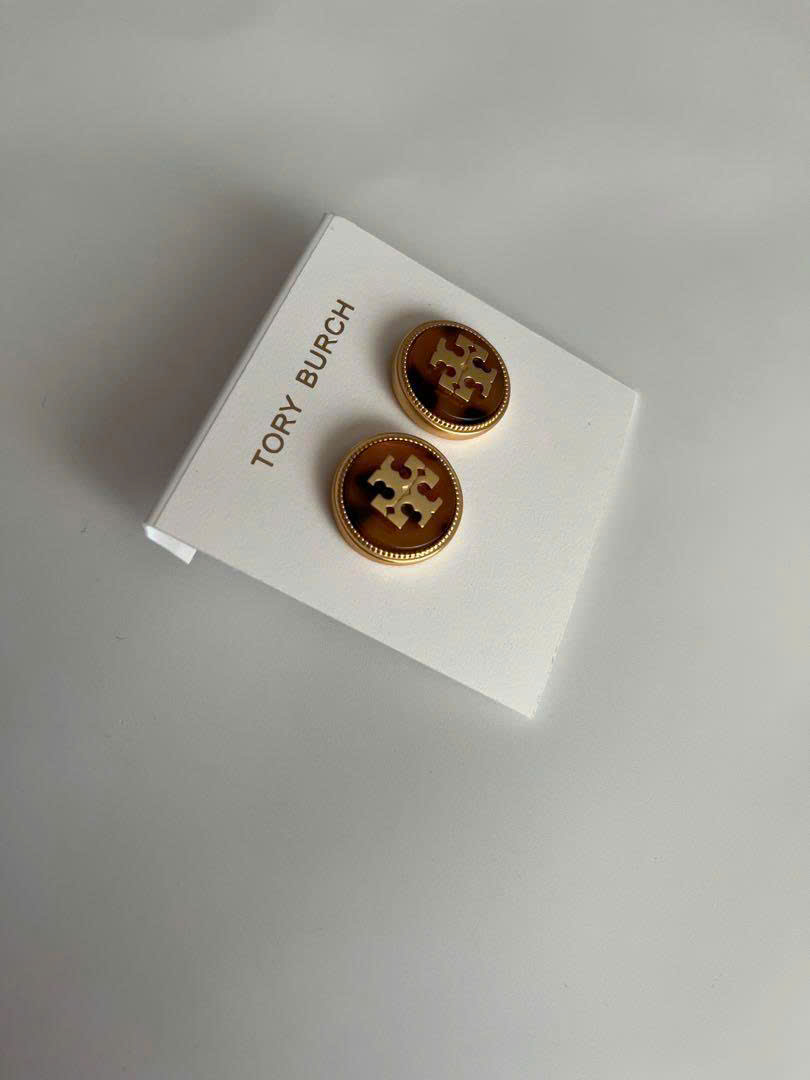 Khuyên tai Tory Burch dư xịn Nụ 2 màu