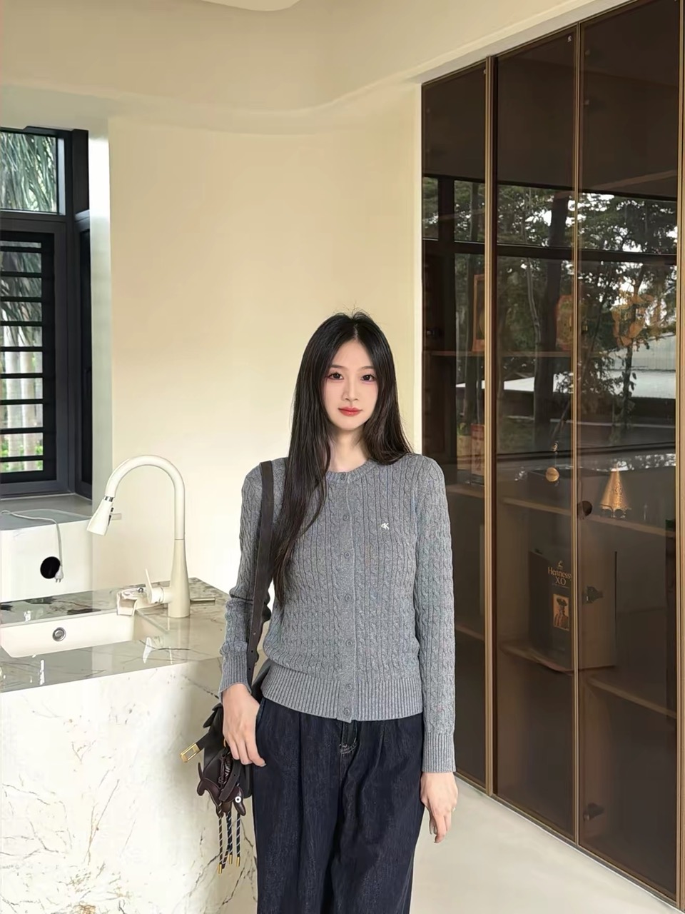 CDG CK vặn thừng cổ tròn 4 màu