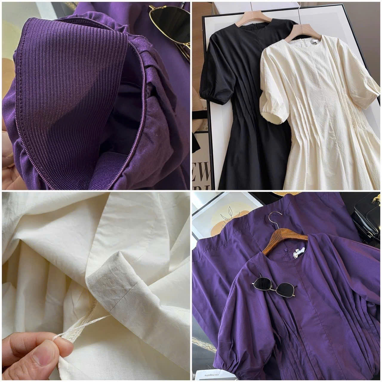 Váy sơ mi COS cổ đức dáng thung 2 màu