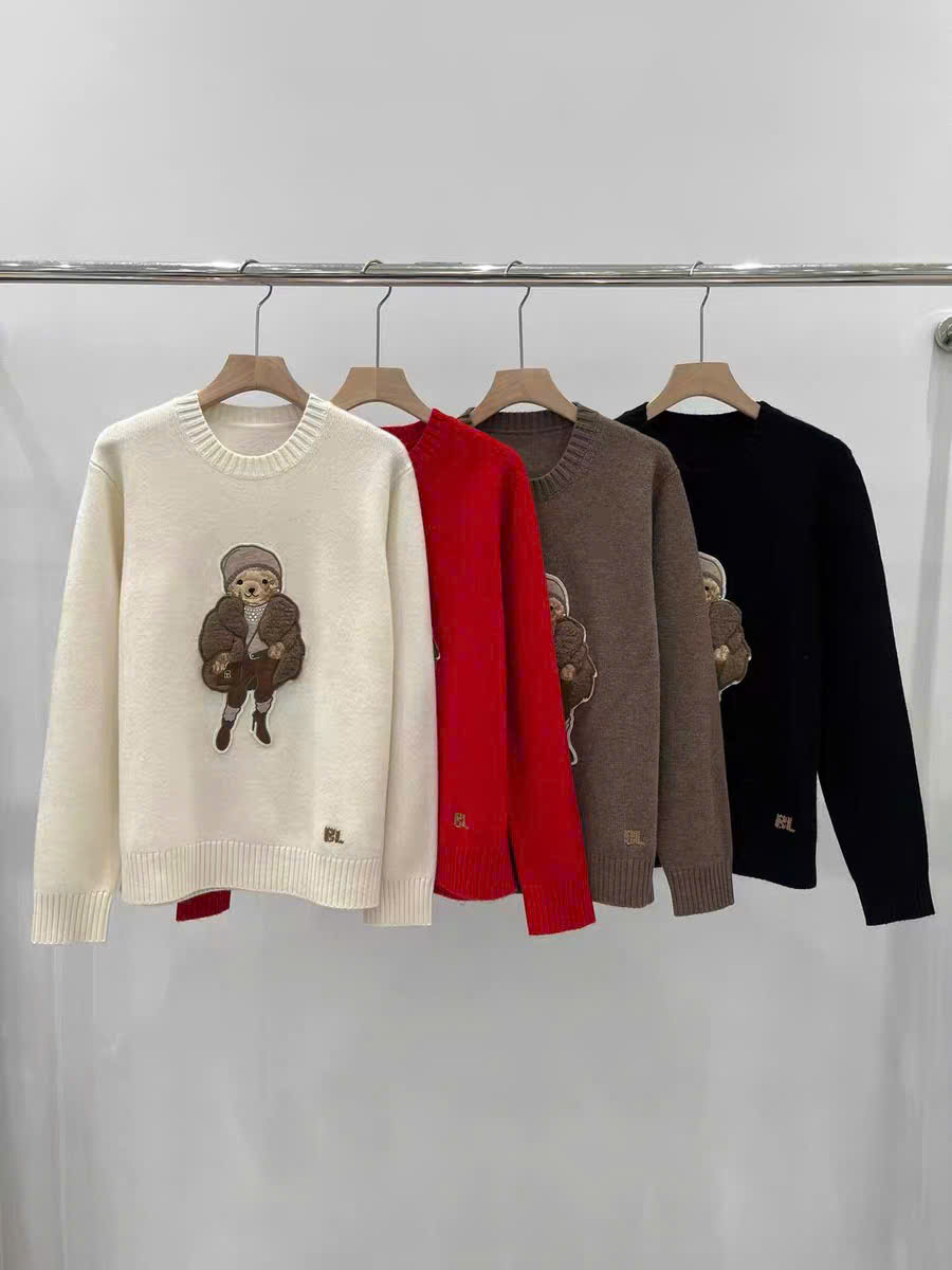 Áo len Polo Bear gấu mặc áo khoác lông