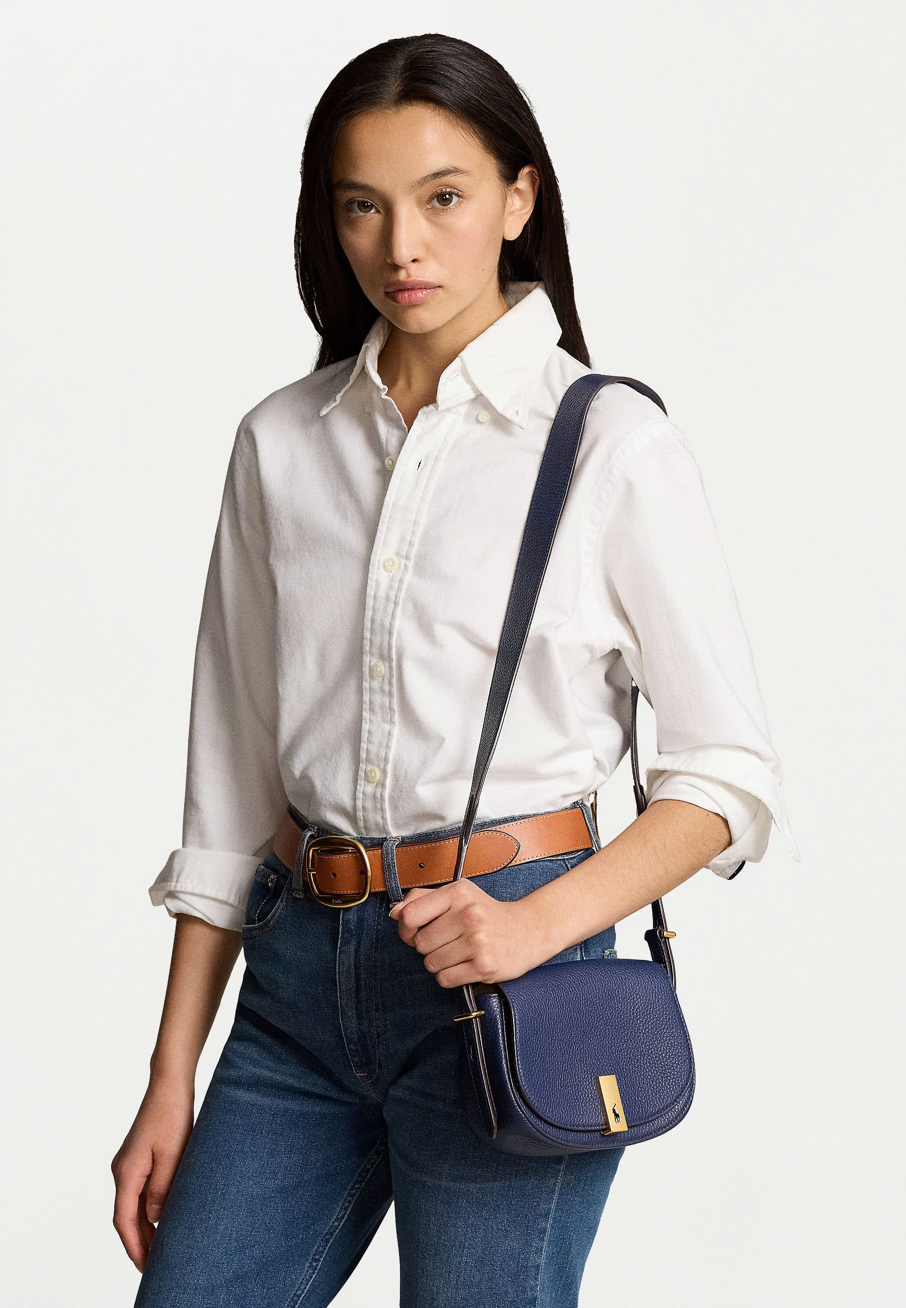 Túi Polo ID leather Saddle bag