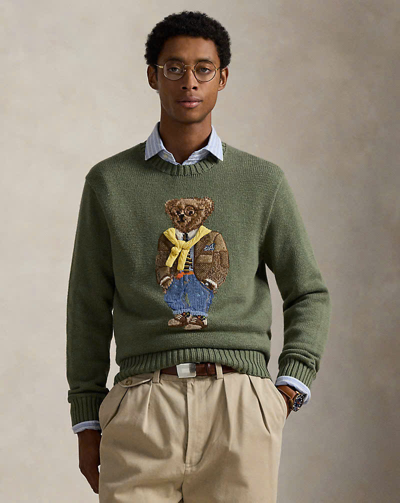 Áo len Polo Bear