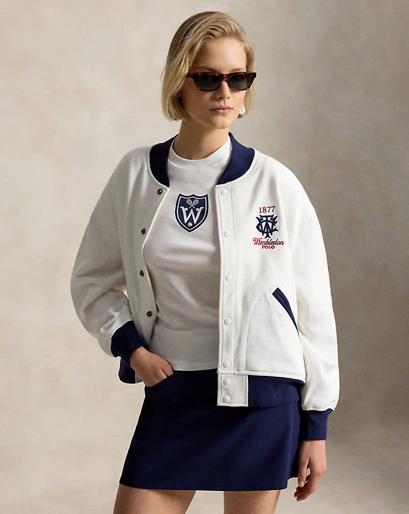 Áo khoác Polo RL dệt kim đôi Wimbledon