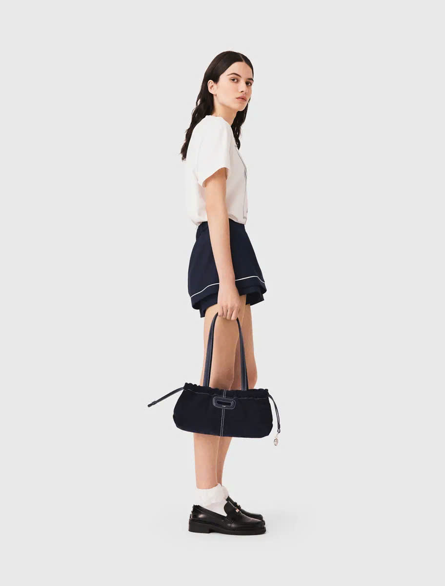 Quần short váy MAJE hiệu ứng xếp lớp