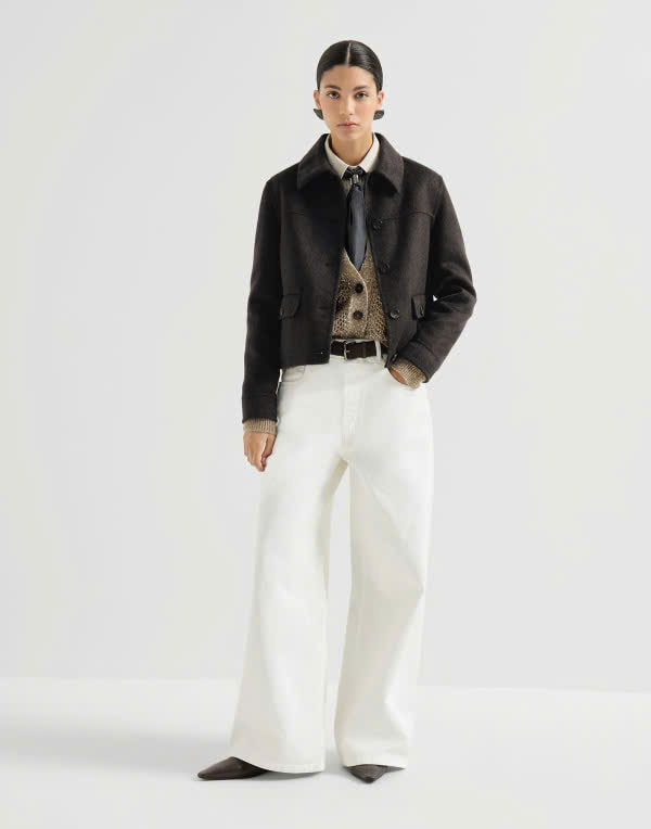 Áo khoác cardigan BRUNELLO hoạ tiết