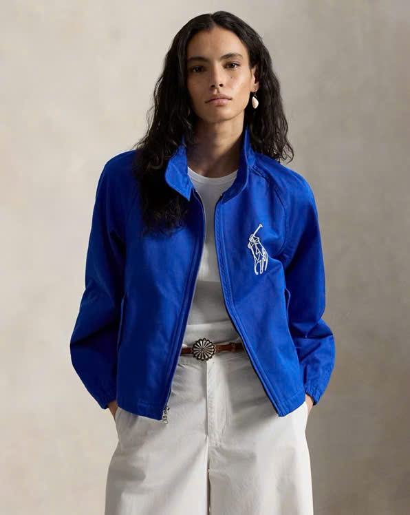 Áo khoác Bomber Polo RL cổ trụ