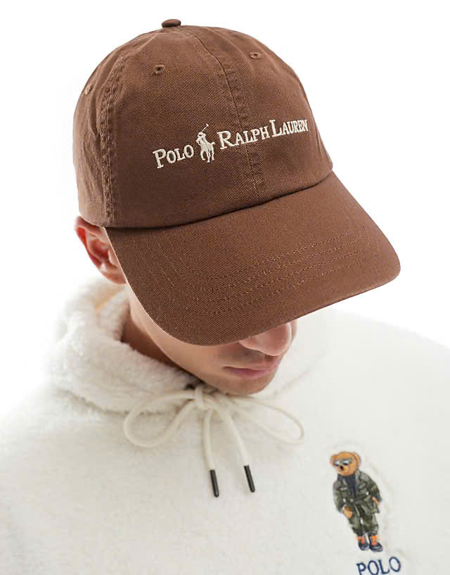 Mũ lưỡi chai POLO RL vải cotton
