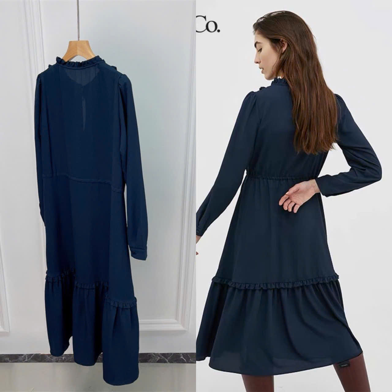 Váy đũi dài Max&Co màu navy