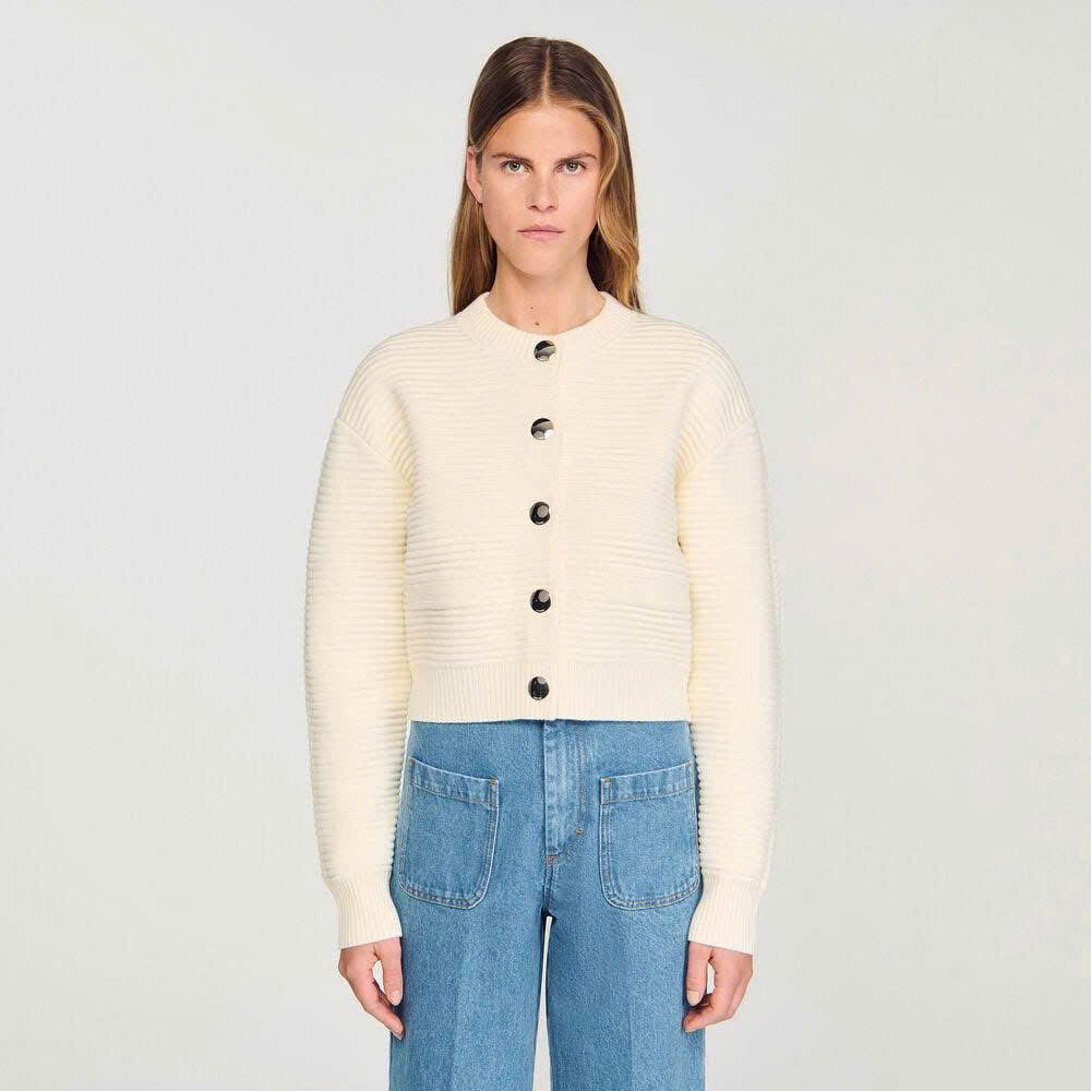 cardigan-sandro-co-tron-mau-kem-khuy-kim-loai-tron