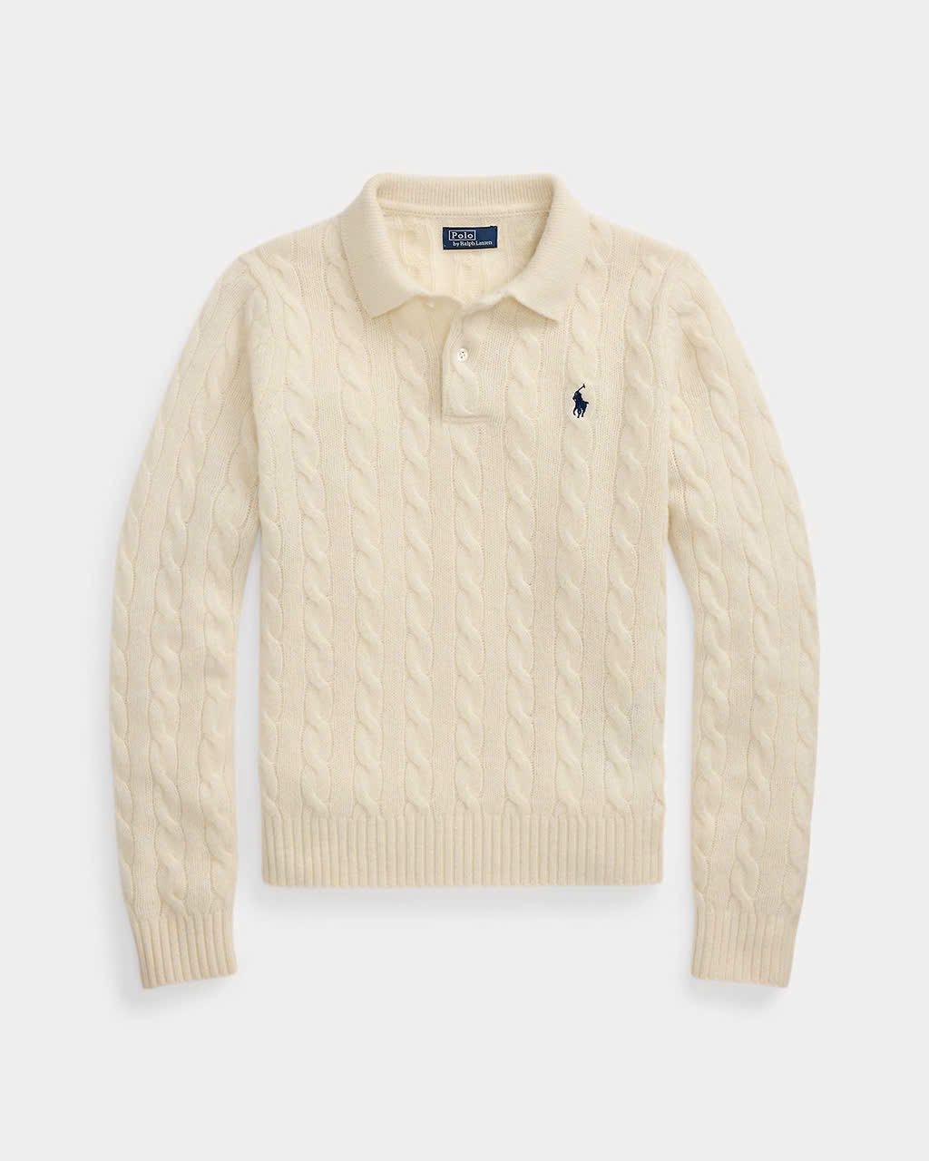 Áo len Polo cổ bẻ 3 khuy 3 màu 80% cashmere 20% wool