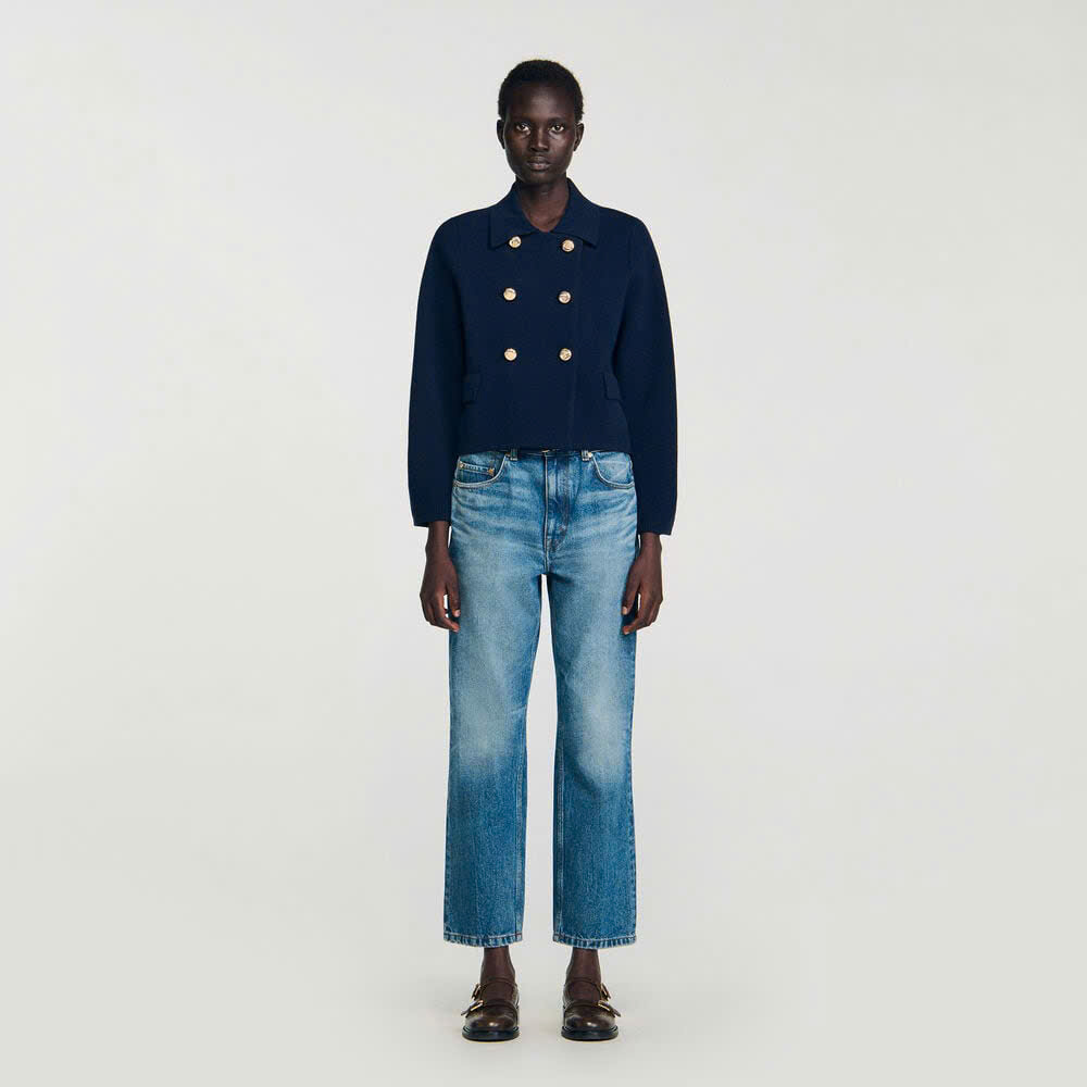 ÁO LEN CARDIGAN HAI HÀNG KHUY