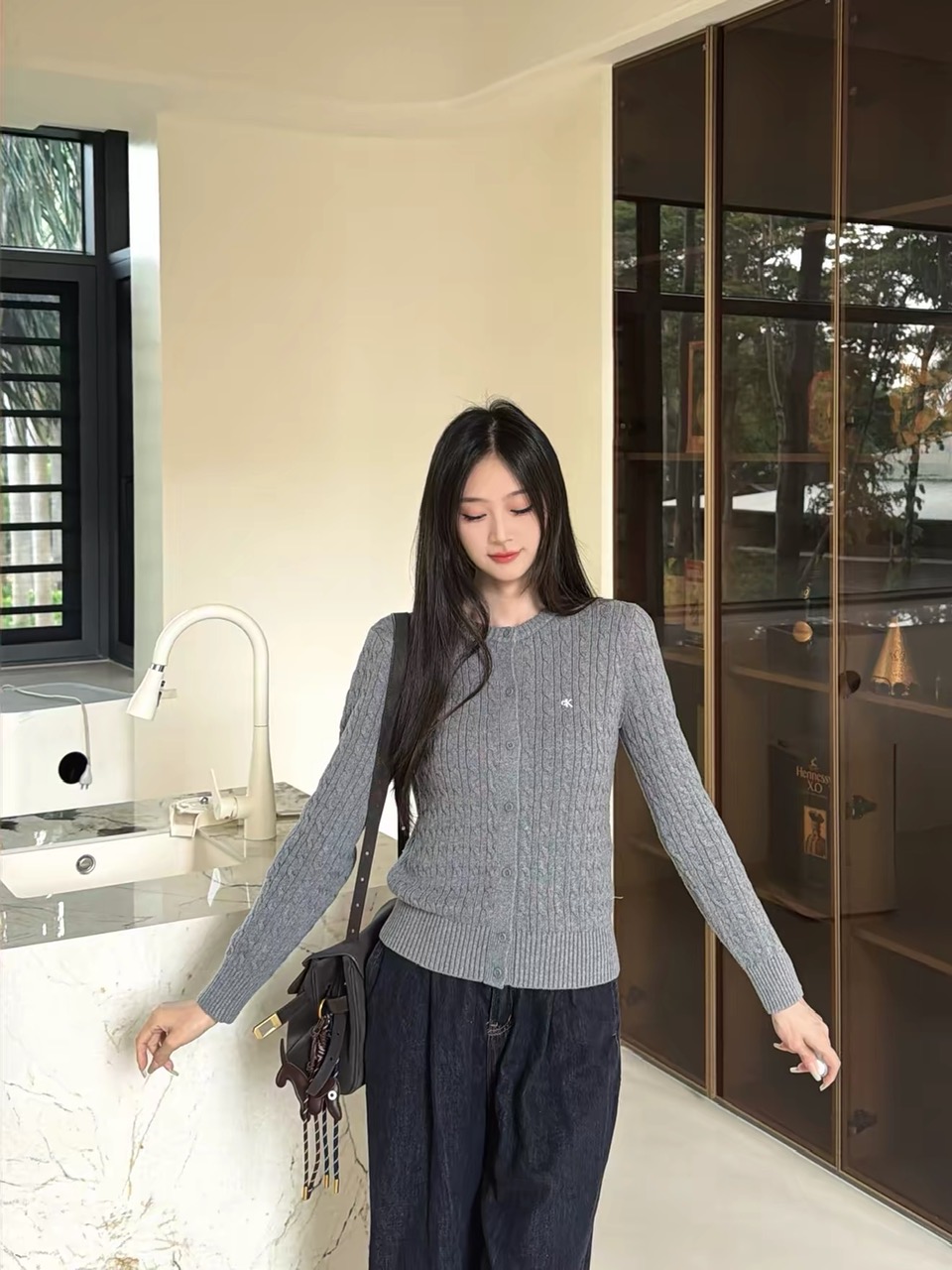 CDG CK vặn thừng cổ tròn 4 màu