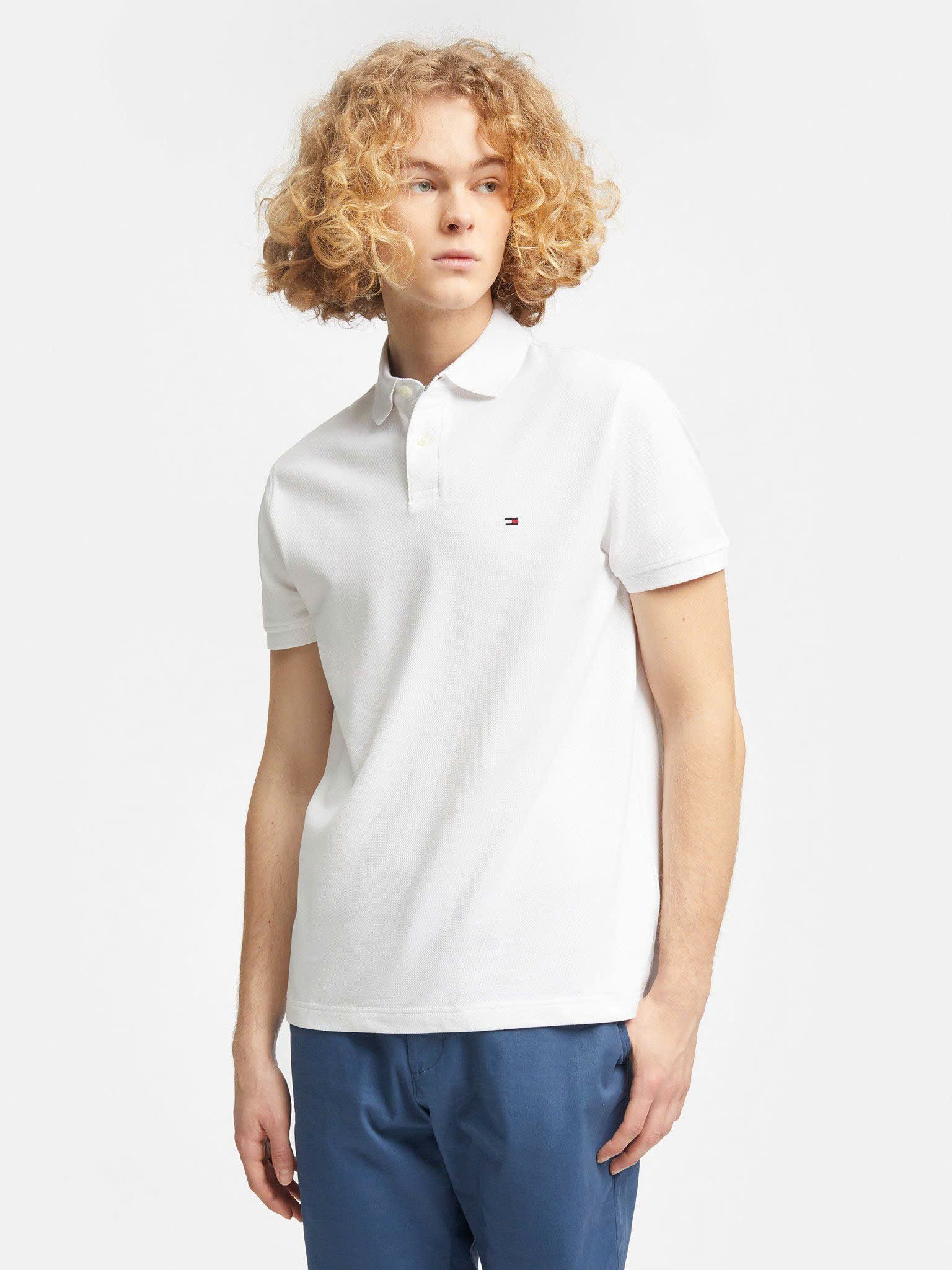 Áo Polo nam Tommy cổ bẻ hoa 4 màu