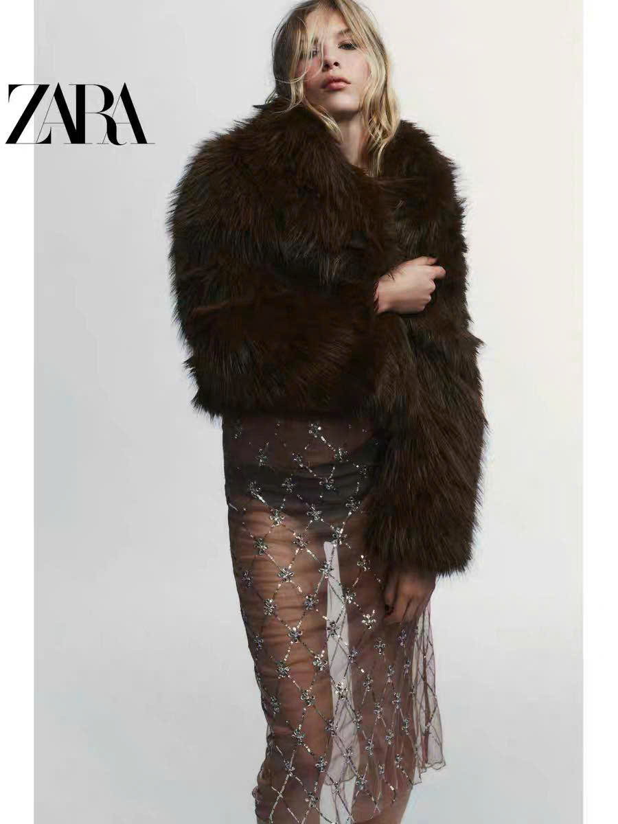 Áo lông Zara màu cafe
