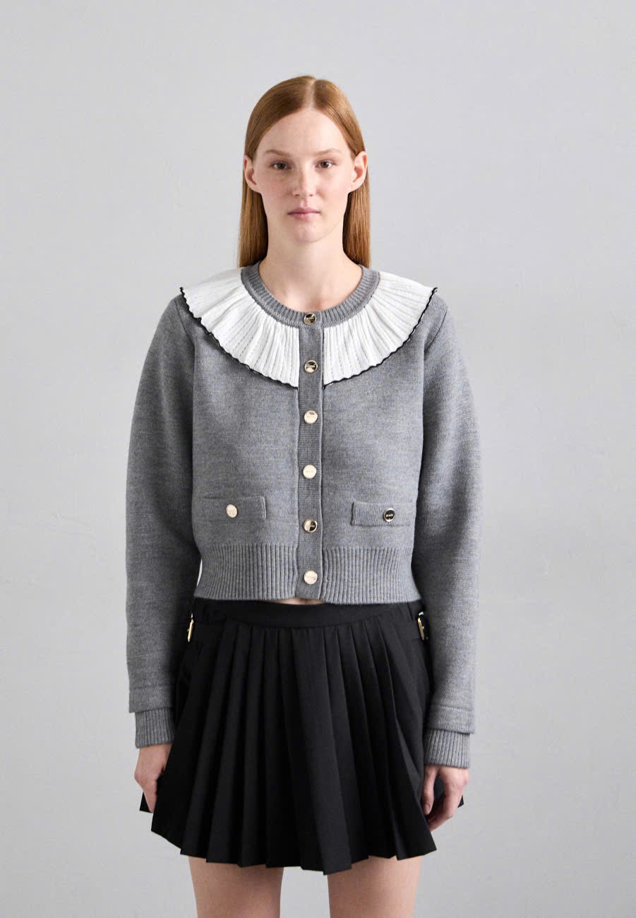 ÁO KHOÁC CARDIGAN CỔ TƯƠNG PHẢN