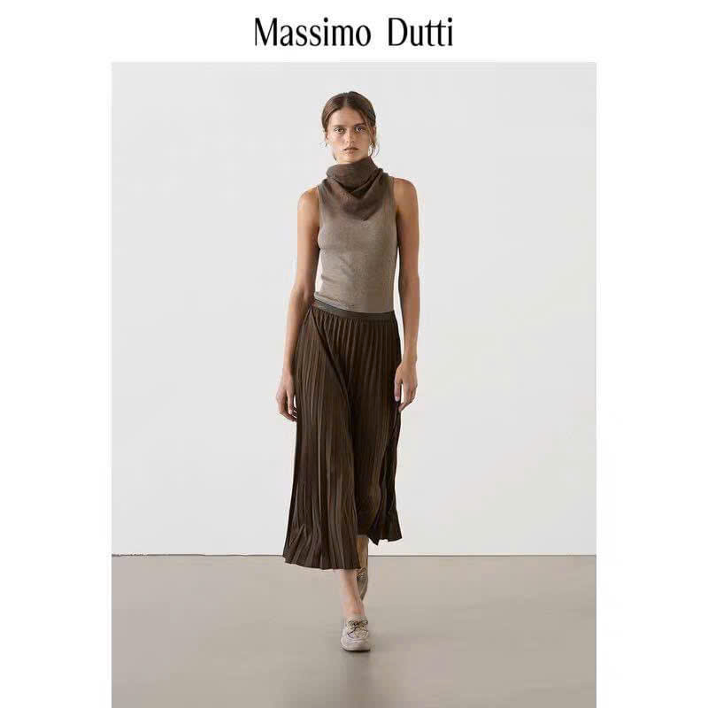 Chân váy Massimo Dutti xếp ly 2 màu dư xịn