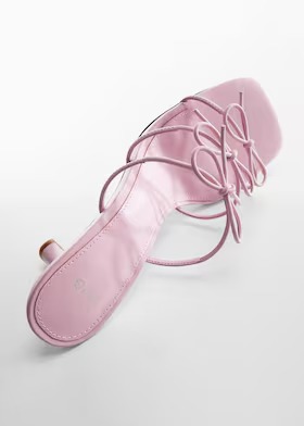 Mango Bows leather sandals