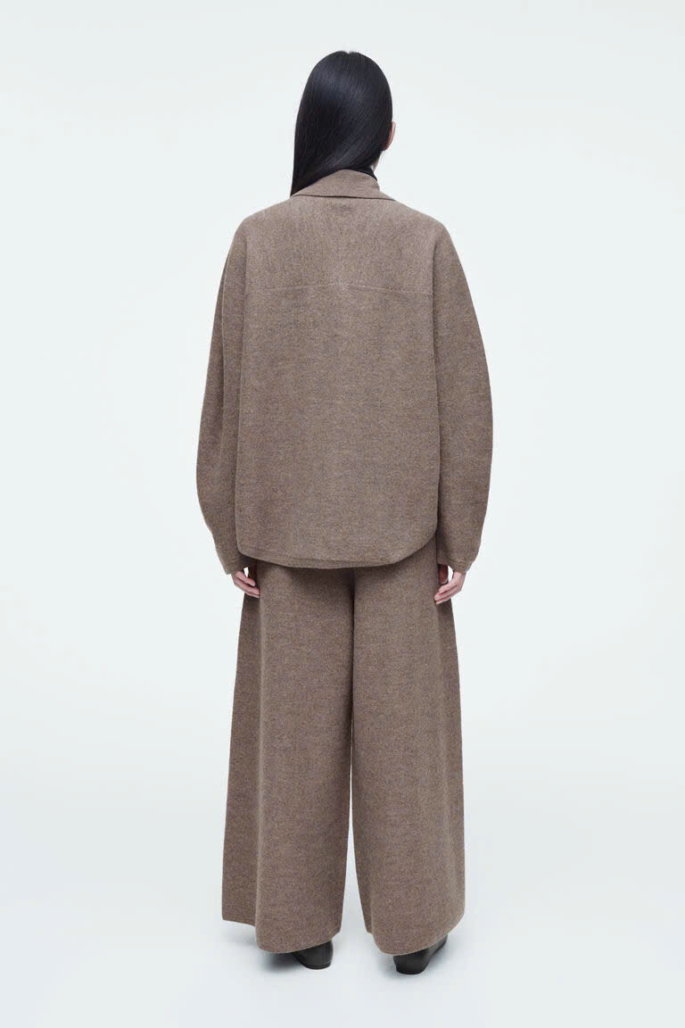 Áo sơ mi len wool COS cổ đức (tách set)