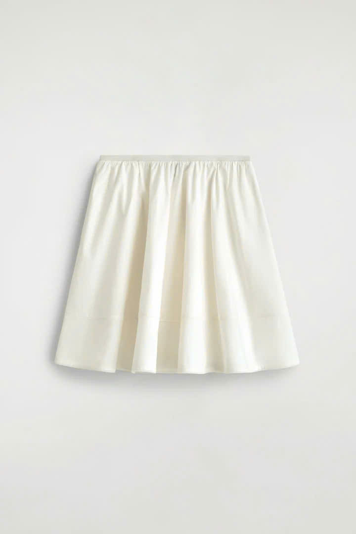 Váy vải cotton poplin thêu