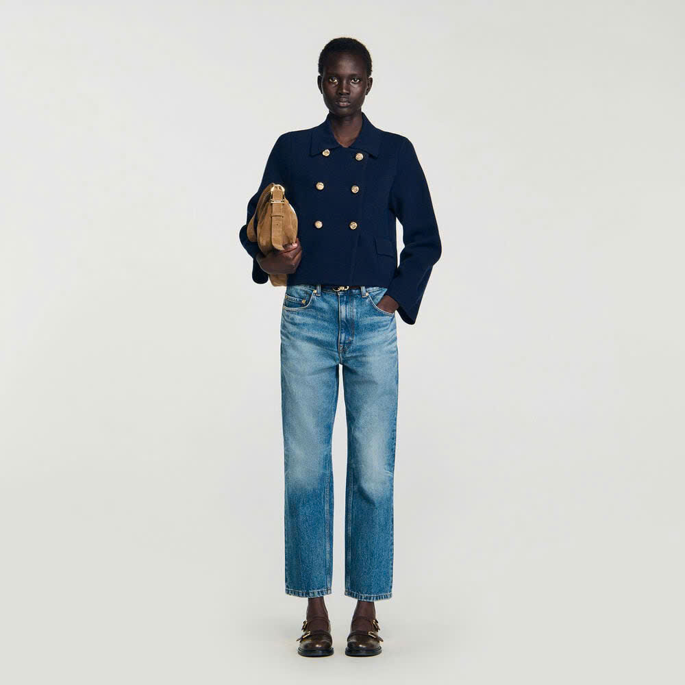 ÁO LEN CARDIGAN HAI HÀNG KHUY