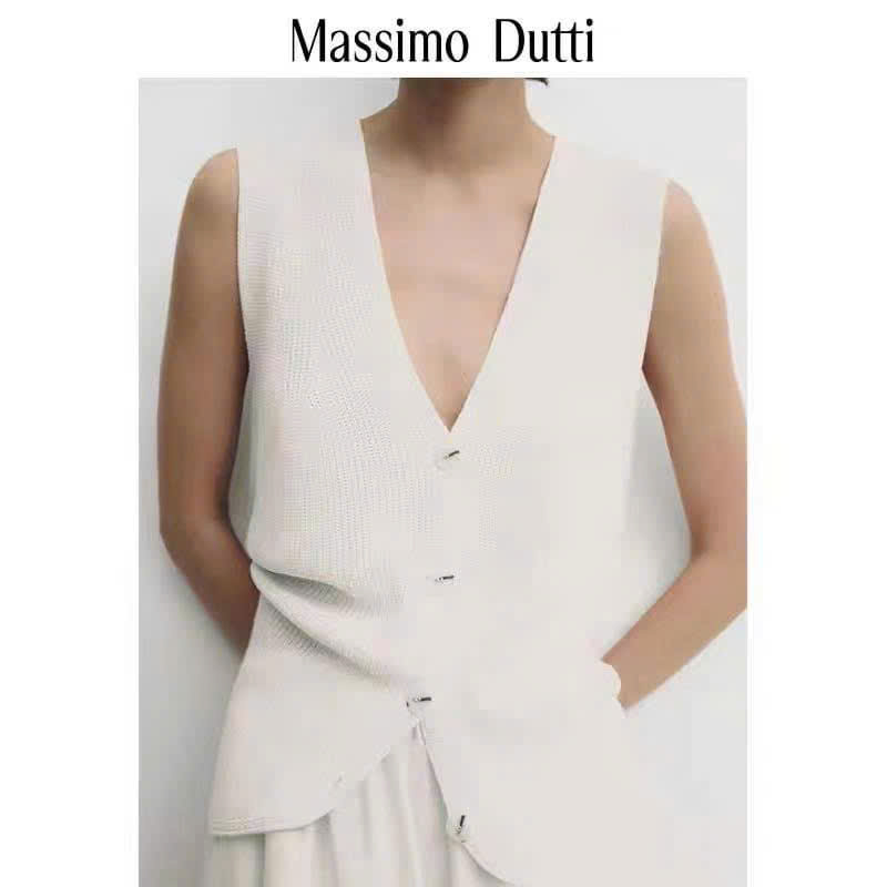 Gilett Massimo Dutti trắng