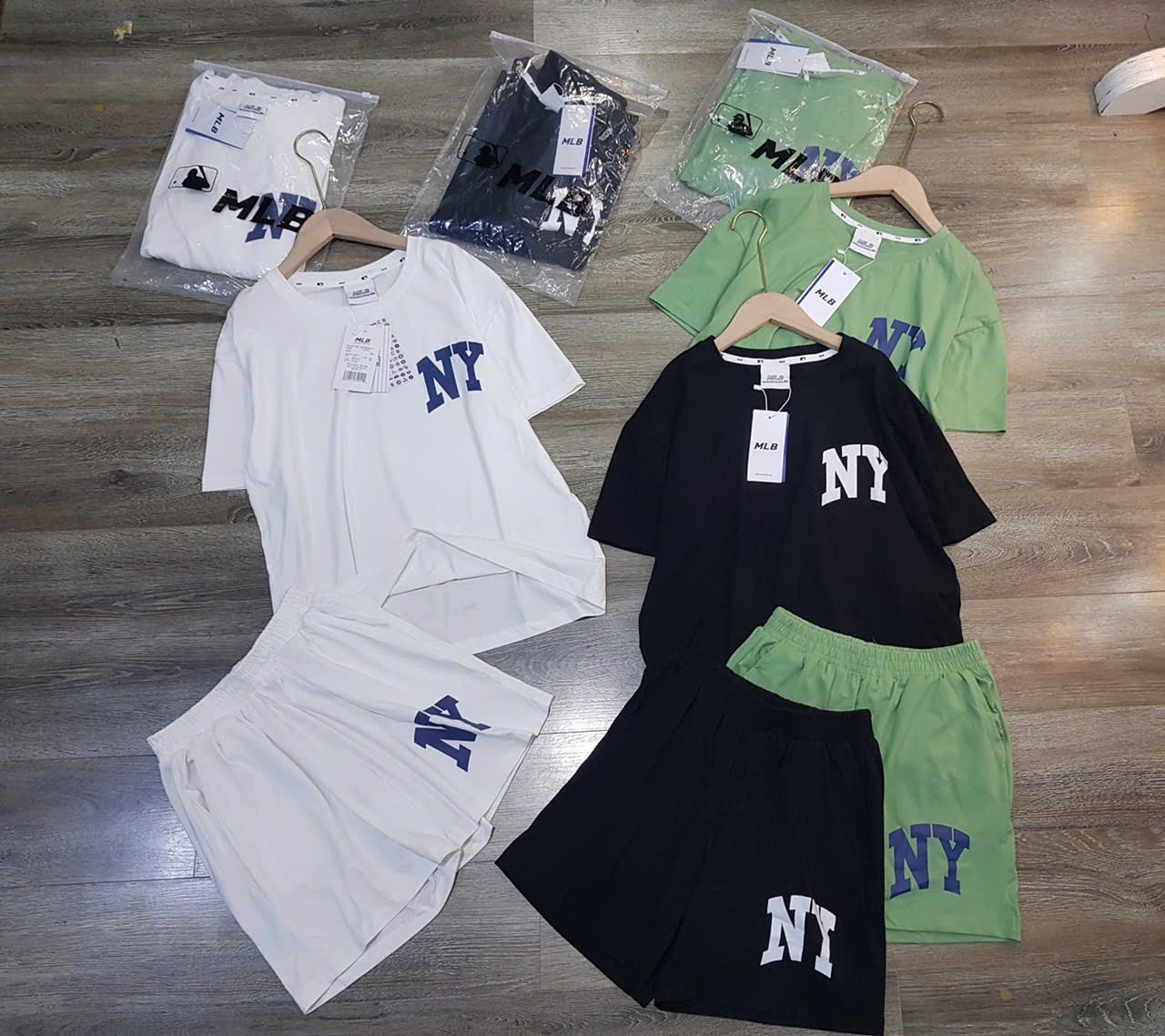 Set cotton MLB 3 màu dư xịn