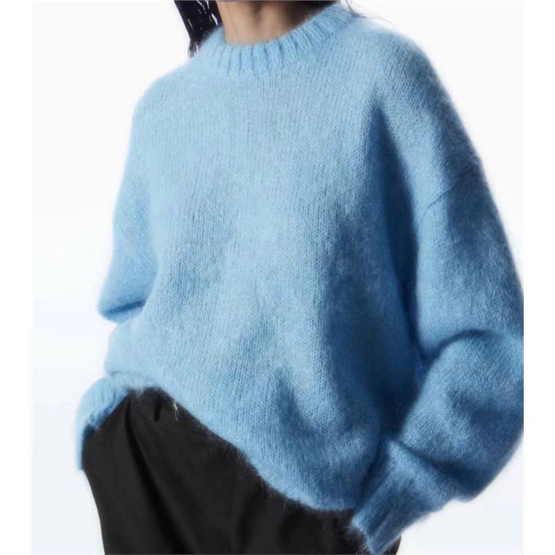 ÁO LEN CỔ TRÒN MOHAIR