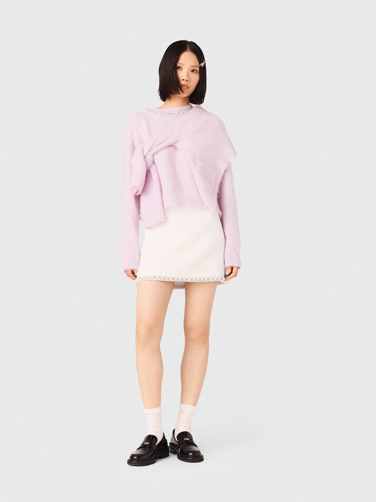 VÁY VẢI TWEED VIỀN NGỌC TRAI