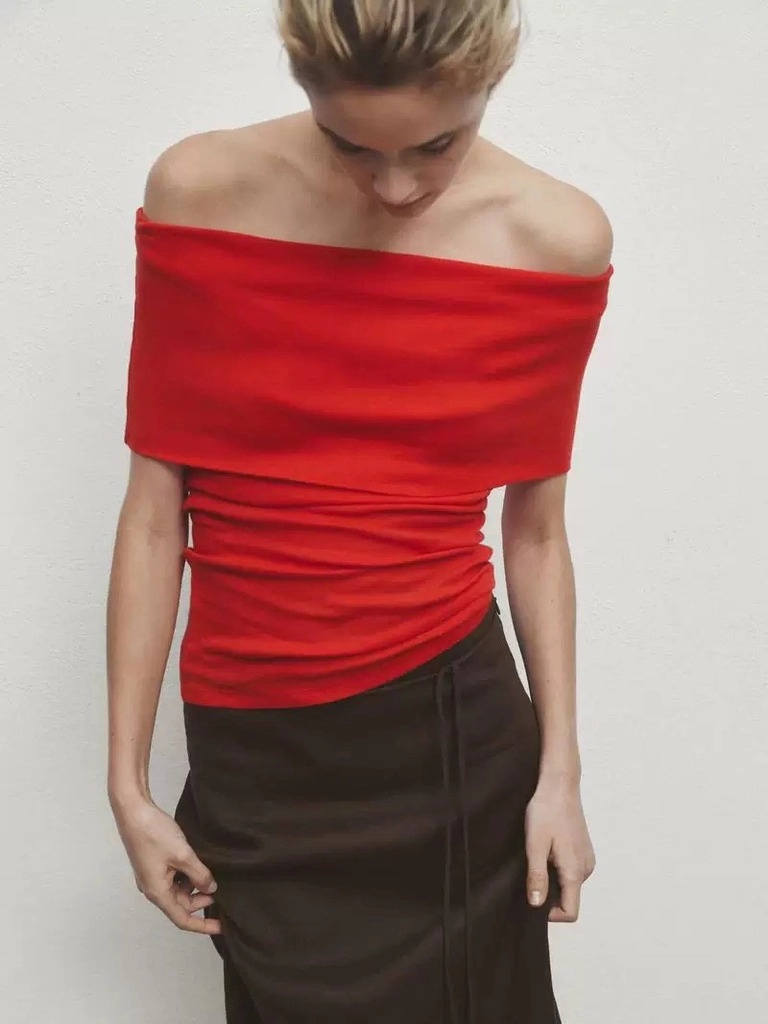 Áo thun trễ vai Massimo Dutti 3 màu