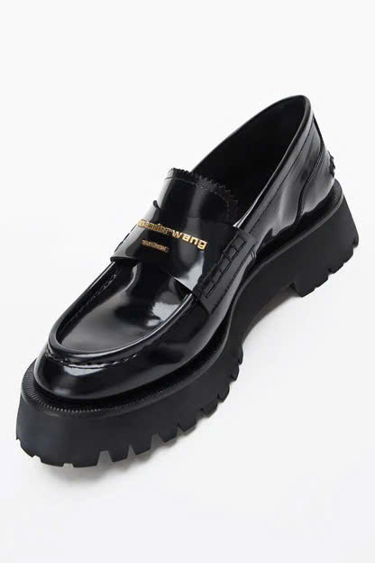 Loafer AlexanderWang đen bóng
