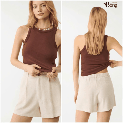 Quần short đũi Stradivarius lưng chun