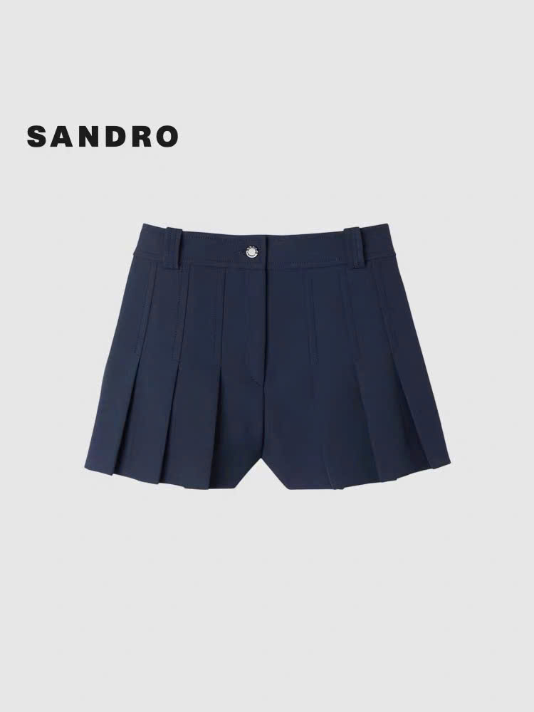 QUẦN SHORT CẠP CAO XẾP LY