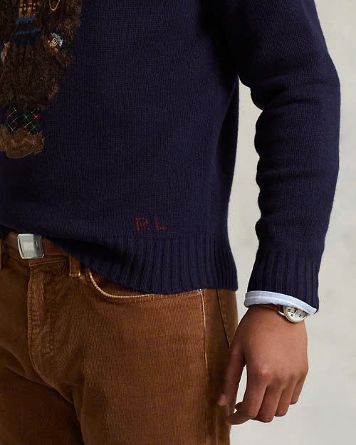 Áo len Polo Bear