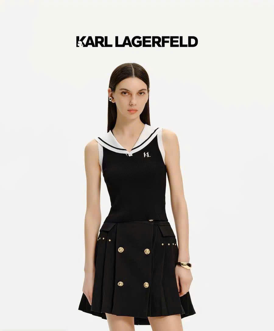 Áo Karl dệt kim cổ lính thuỷ