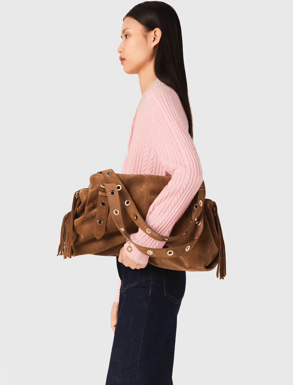 Áo khoác cardigan cổ rời