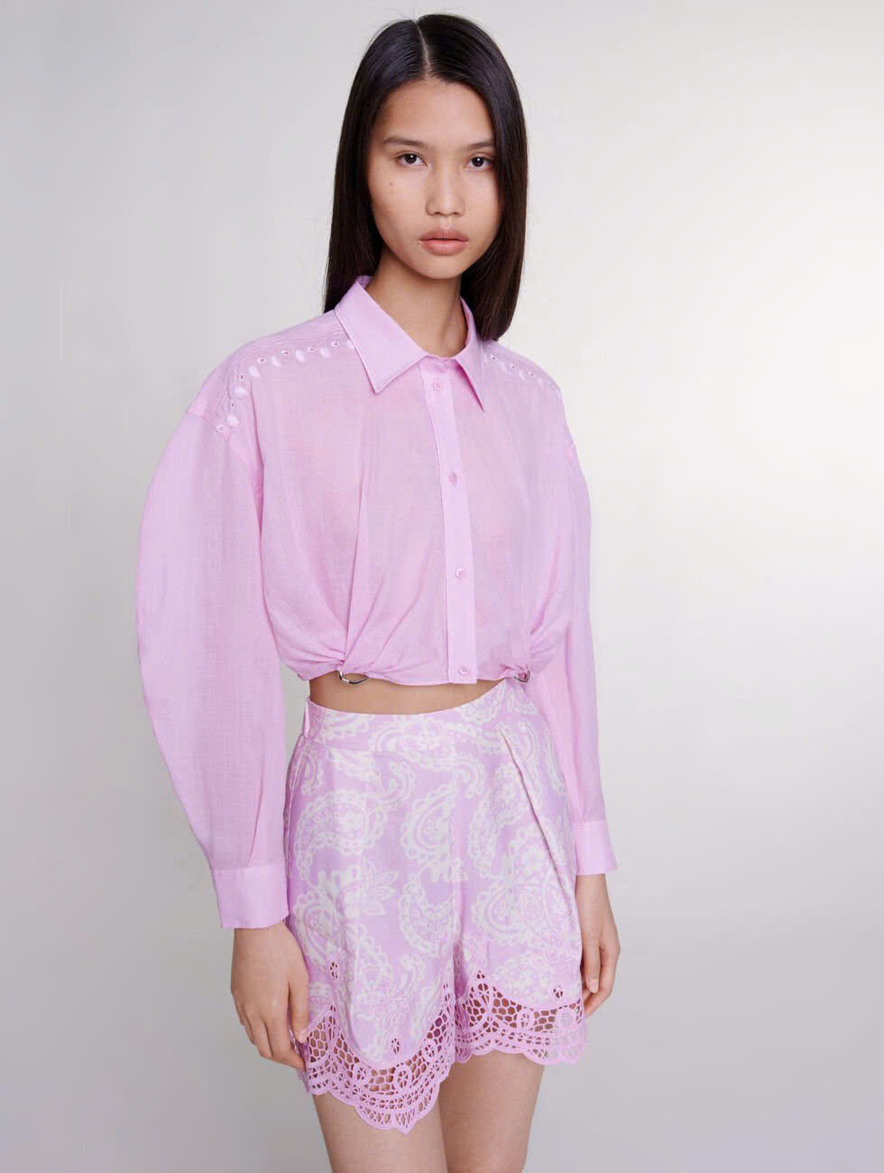 Áo sơ mi Ramie lửng